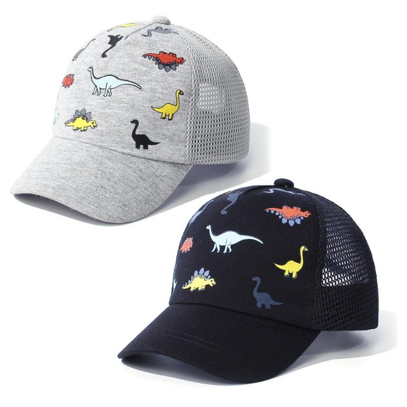 Kids Baseball Cap: 60% Cotton 40% Polyester, Adjustable Secure Fit - Breathable Mesh Sun Protection, Baby Baseball Hat for Toddler Infant Outdoor Activities Daily Wear - Image 1