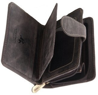 Visconti Hunter 715 Mens Bifold Wallet with Zippered Coin Purse in Oil Leather (Brown) - Image 2
