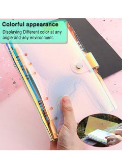 Gerenic 2 PCS A5 Soft PVC Notebook Binder, Refillable Paper PVC Binder, Clear Soft PVC Notebook Cover, Loose Leaf Personal Planner Binder  - Image 5