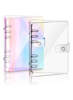 Gerenic 2 PCS A5 Soft PVC Notebook Binder, Refillable Paper PVC Binder, Clear Soft PVC Notebook Cover, Loose Leaf Personal Planner Binder  - Image 1