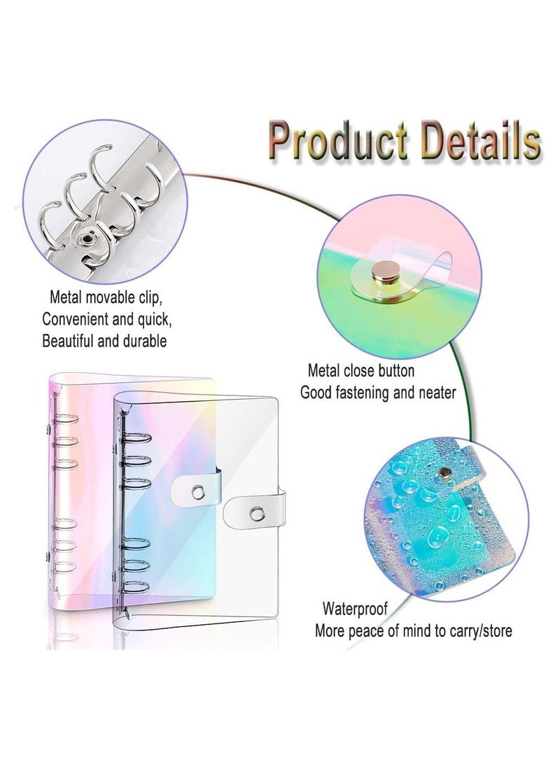 Gerenic 2 PCS A5 Soft PVC Notebook Binder, Refillable Paper PVC Binder, Clear Soft PVC Notebook Cover, Loose Leaf Personal Planner Binder  - Image 2