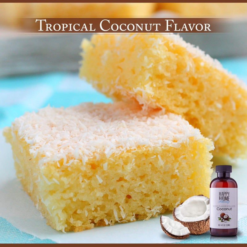 Happy Home Flavoring Imitation Coconut Baking Flavor Emulsion - Certified Kosher, 4 oz. - Image 5