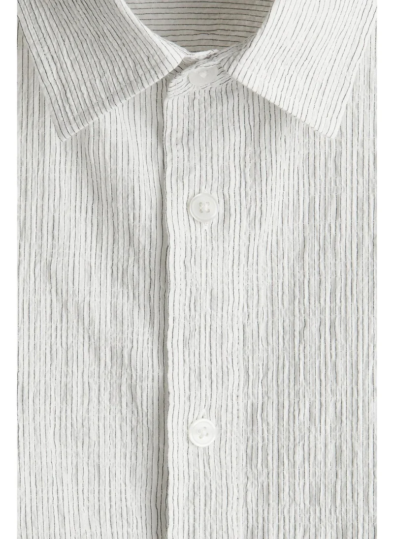 اتش اند ام Loose Fit Textured shirt