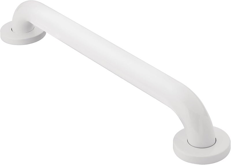 MOEN R8918W Home Care 18-Inch Concealed Screw Bath Safety Bathroom Grab Bar, Glacier White - Image 1