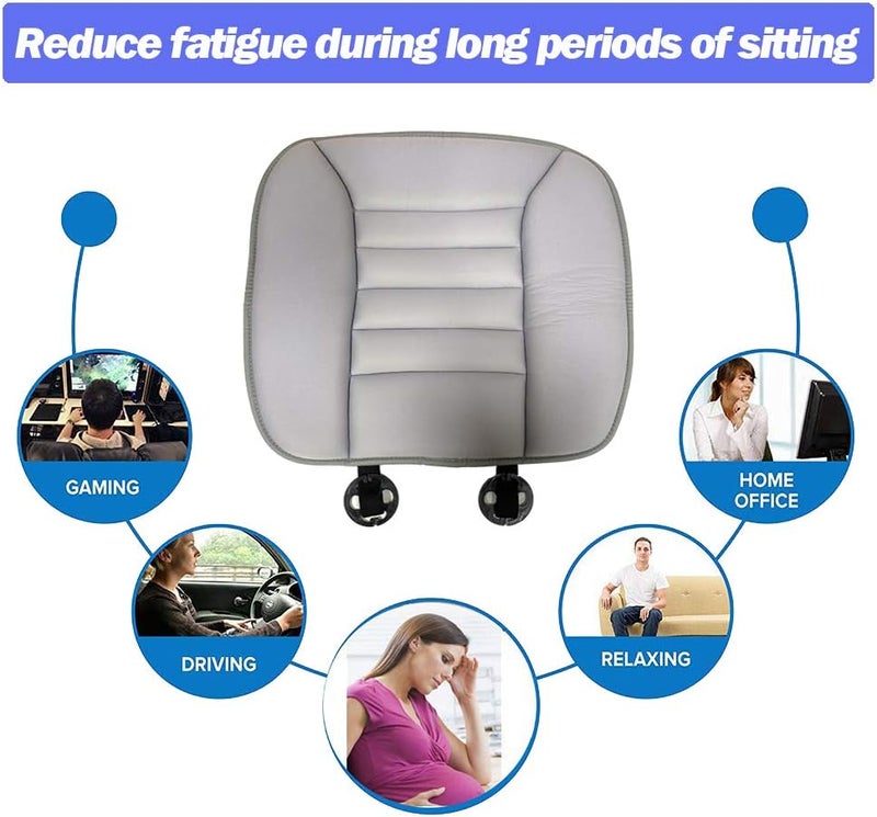 BIGANT Big Ant Memory Foam Car Seat Cushion - Soft Pad for Driver Comfort (Grey) - Image 5