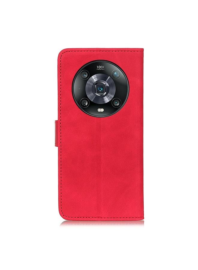 زبون جراب هاتف من KAAZNEH بتصميم كلاسيكي من الجلد القابل للطي لهاتف Honor Magic4 Pro - Image 3