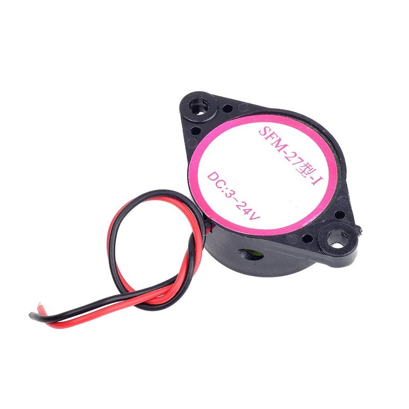 Cylewet 5Pcs SFM-27 DC 3-24V Electronic Buzzer Alarm Sounder Continuous Sound Beep (Pack of 5) CYT1083 - Image 3