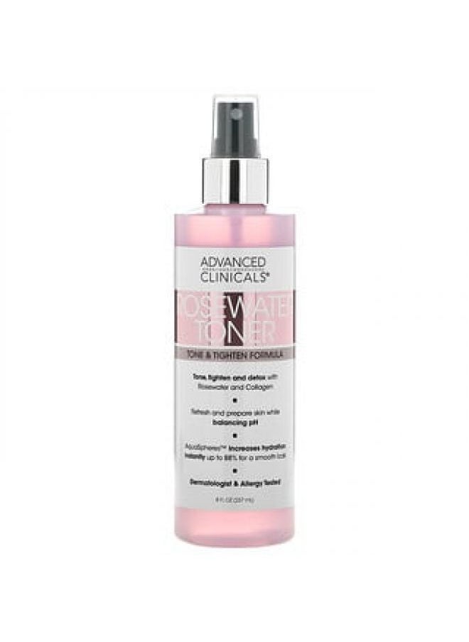 Advanced Clinicals Advanced Clinicals Rosewater Toner Tone & Tighten Formula 8 fl oz 