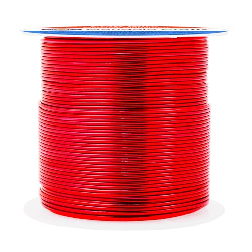 Mandala Crafts 20 Gauge Anodized Aluminum Craft Wire for Jewelry Making - 100 FT Colored Flexible Red Wire - Bendable for Bonsai Armature Crafting Sculpting - Image 1