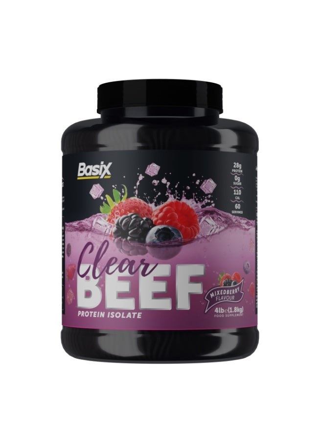 Basix clear beef isolate Mixed berry 4lb
