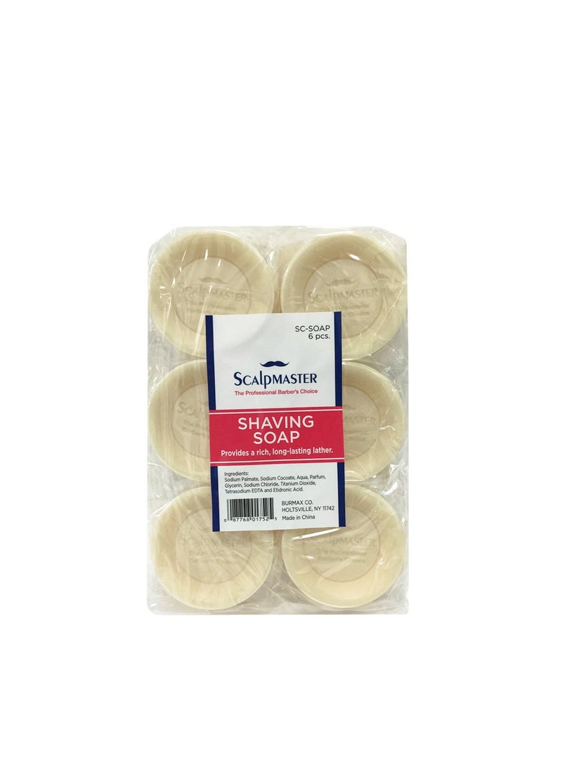 scalpmaster - Scalpmaster Shaving Soap, 6 Count - Image 1