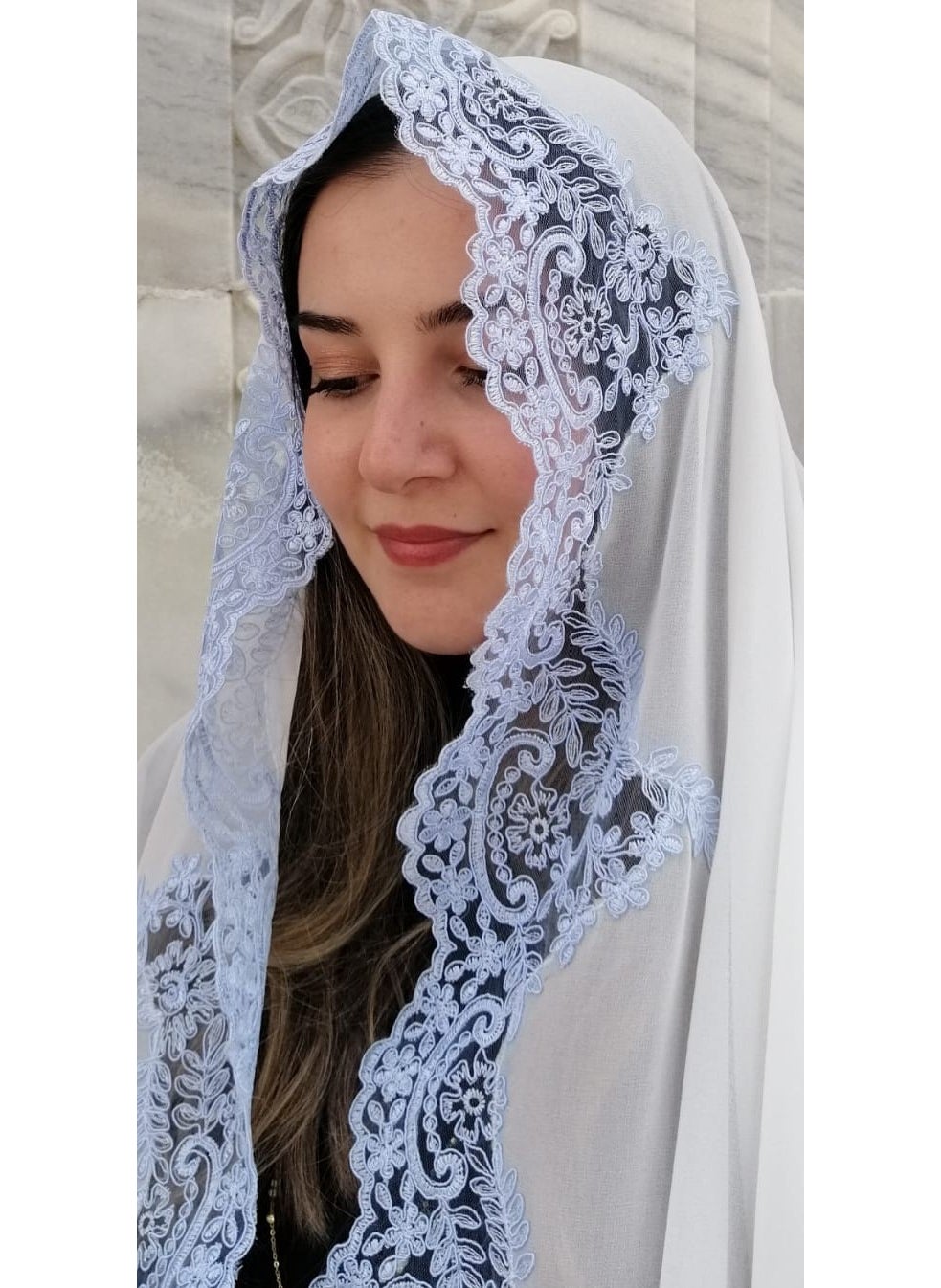 Lady Rio Mevlit Shawl French Lace Mevlit Cover, shawl, baby Mevlidi 