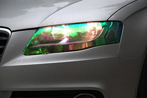 F & B LED LIGHTS LED LIGHT 12 by 48 inches Self Adhesive Shiny Chameleon Headlights Tail Lights Fog Lights Film Sheet Sticker, Tint Vinyl Film (12 X 48 Bright Golden) - Image 5