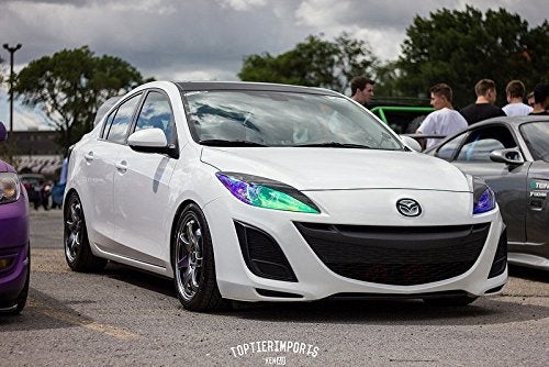 F & B LED LIGHTS LED LIGHT 12 by 48 inches Self Adhesive Shiny Chameleon Headlights Tail Lights Fog Lights Film Sheet Sticker, Tint Vinyl Film (12 X 48 Bright Golden) - Image 4