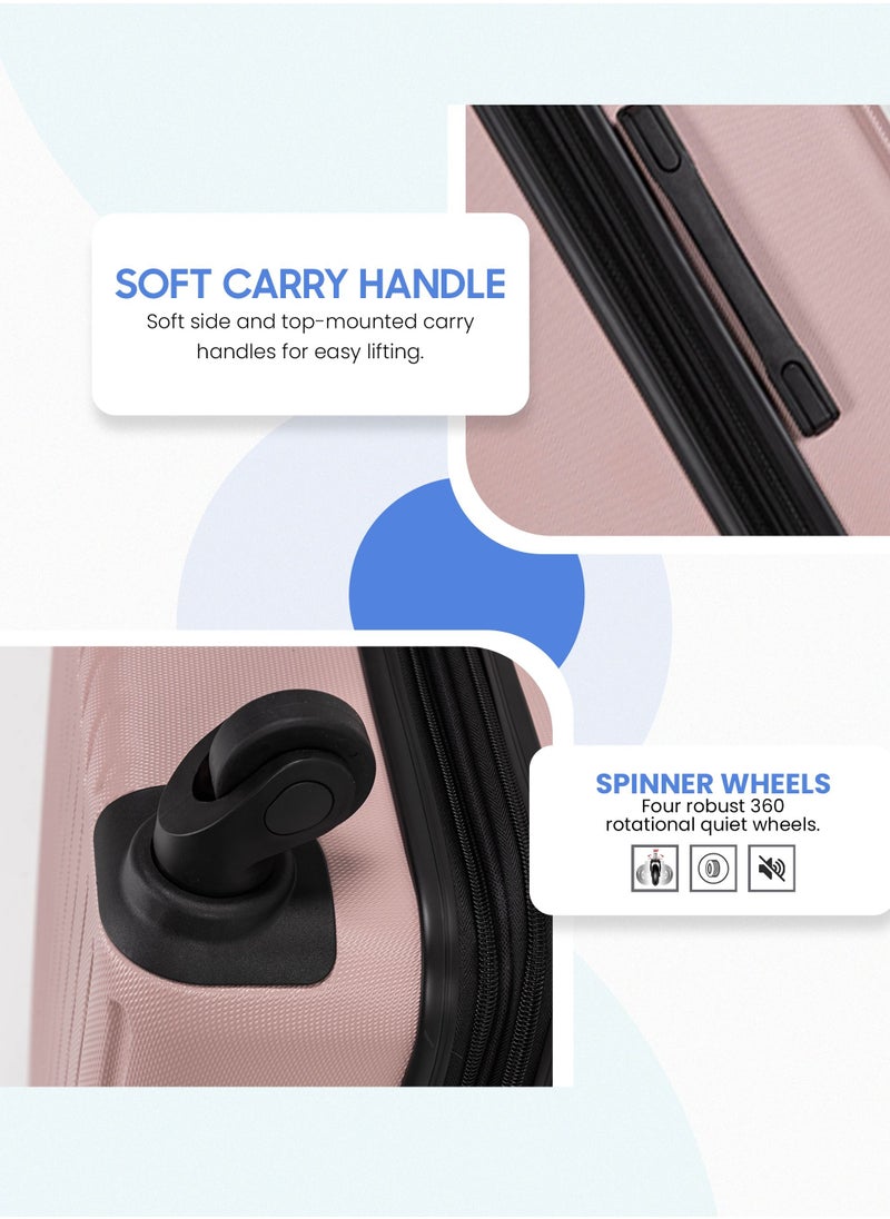 Stargold - Suitcase Set of 4 PCS ABS Hardside Travel Luggage Bag - Image 1