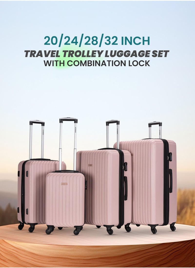 Stargold - Suitcase Set of 4 PCS ABS Hardside Travel Luggage Bag - Image 1