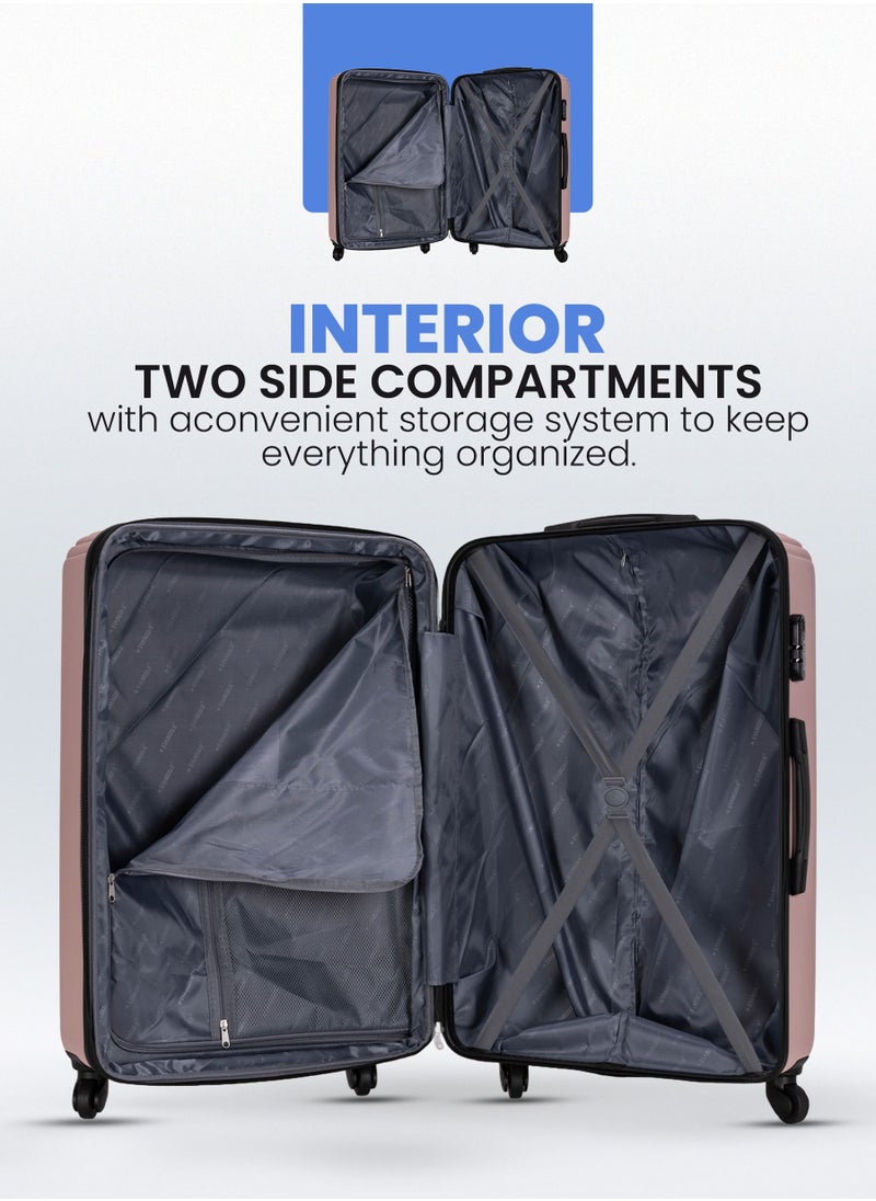 Stargold - Suitcase Set of 4 PCS ABS Hardside Travel Luggage Bag - Image 1