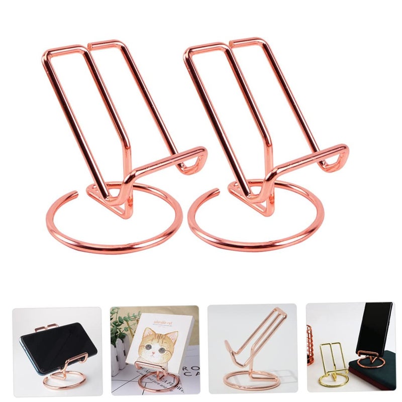 حامل مدمج للجهاز اللوحي والهاتف المحمول مصمم من الحديد لتوفير رؤية سهلة وبدون استخدام اليدين للاستخدام المكتبي - Image 5