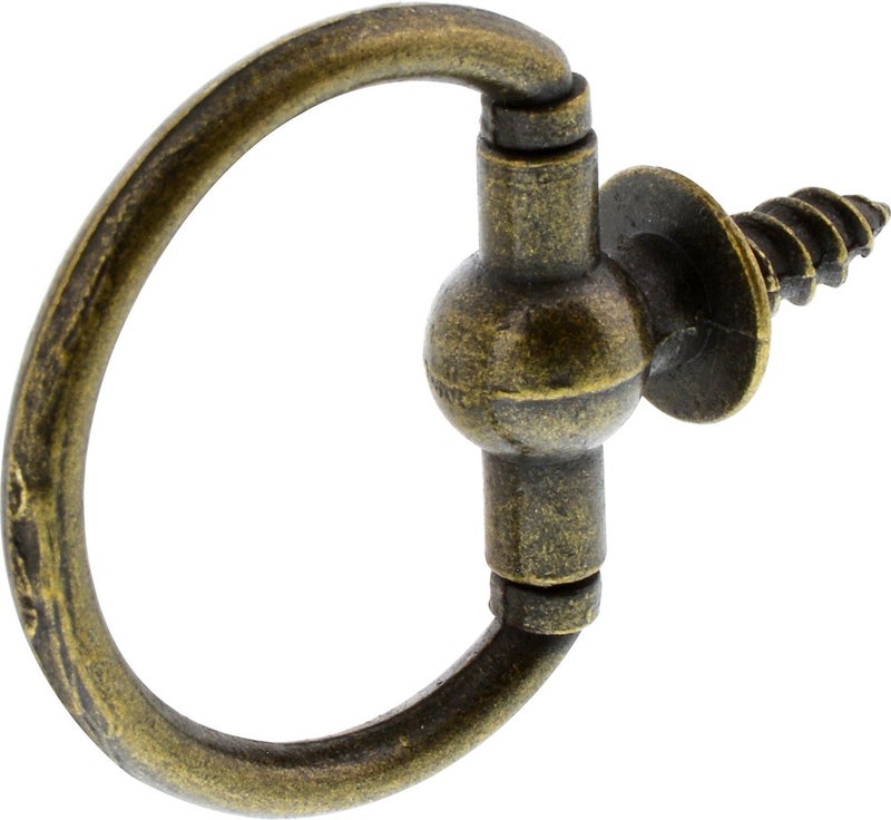 Hillman 122214 Antique Brass Decorative Screw Ring 118