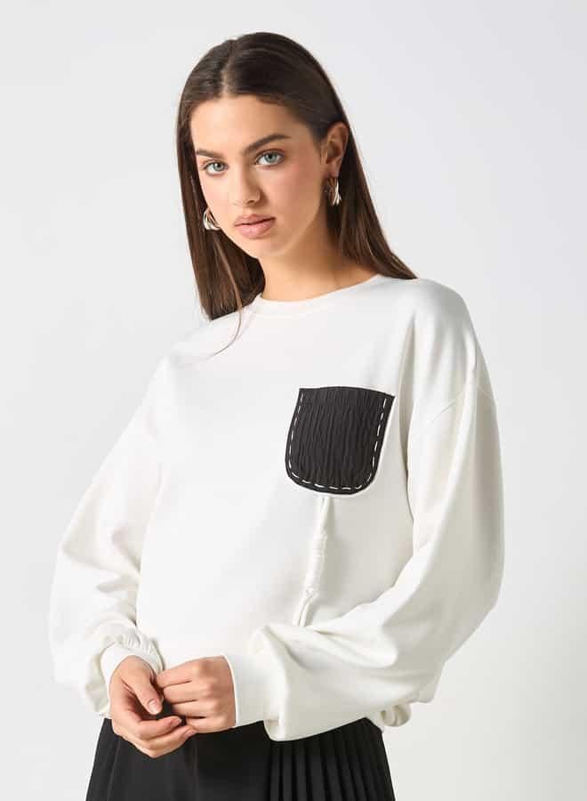 تواكستريمز سويت شيرت بأكمام طويلة وتفاصيل مزخرفة من تو إكستريمز - Image 1