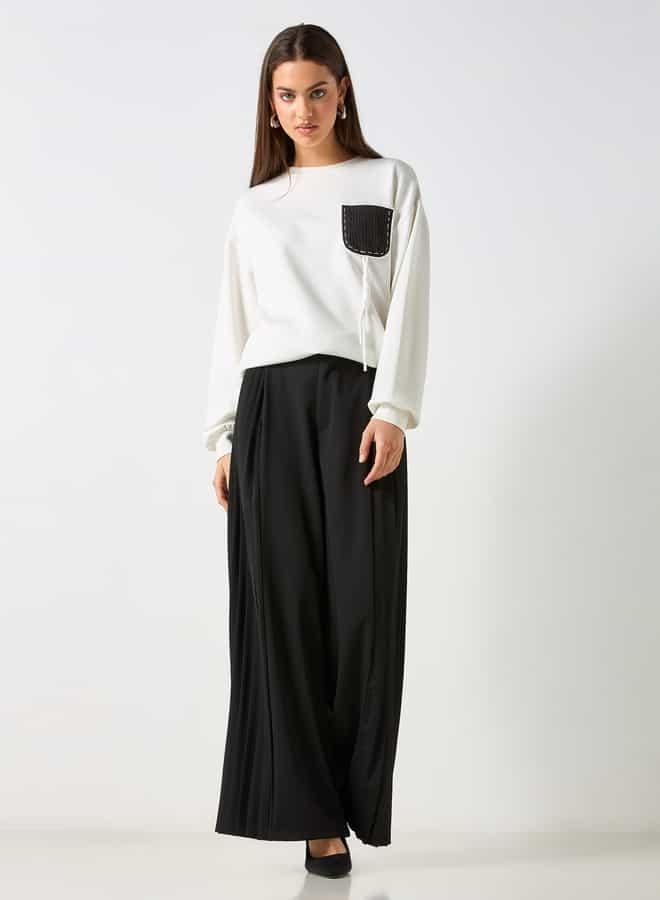 تواكستريمز سويت شيرت بأكمام طويلة وتفاصيل مزخرفة من تو إكستريمز - Image 2