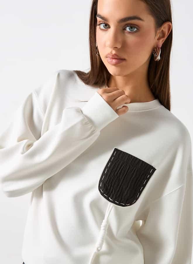 تواكستريمز سويت شيرت بأكمام طويلة وتفاصيل مزخرفة من تو إكستريمز - Image 4