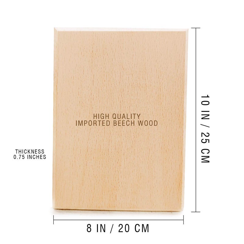 GFTBX BeechWood Plain Wooden Board for Craft , Art, Painting, DIY, Carving, Decoupage or Engraving | Wooden Planks | Wood Board | Wooden pieces for Craft | Hard Board for Craft | Wood Sheet (10x8 In, Blank) - Image 3