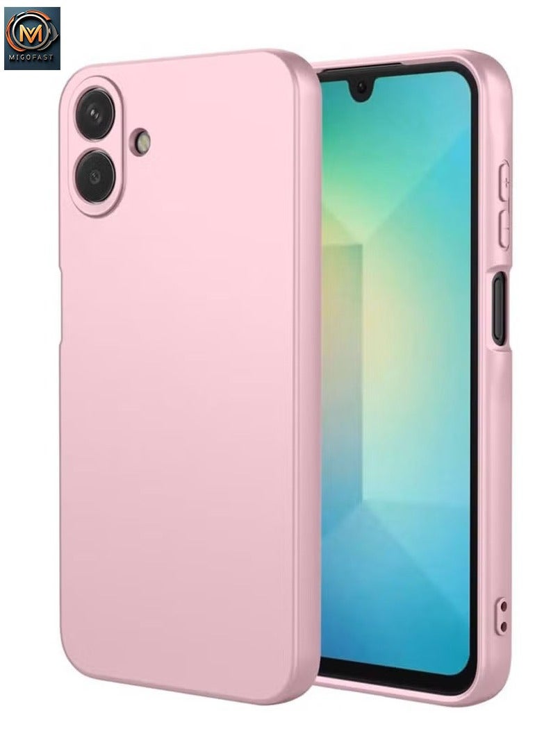 غطاء خلفي رفيع من السيليكون المرن الناعم لهاتف Samsung Galaxy A07، جراب جيلي مقاوم للصدمات مصمم لهاتف Samsung Galaxy A07 باللون الوردي