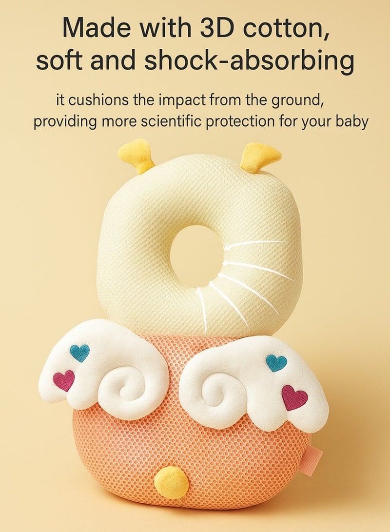 Baby Head Protection Pillow, Infant Walking Safety Cushion Backpack -- Angel Style  - Image 4