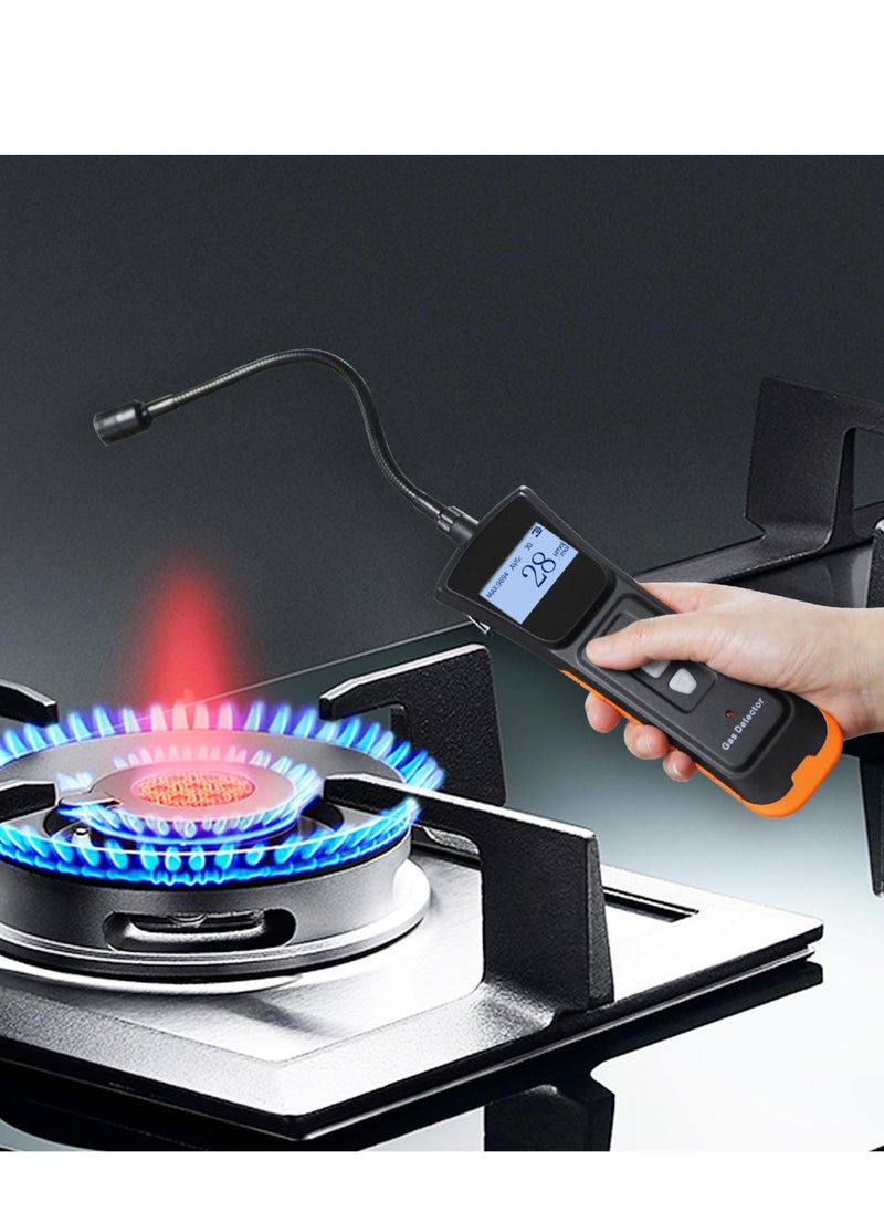 KASTWAVE Portable Gas Leak Detector with LCD Screen, 11" Gooseneck and Rechargeable, Ideal for Home, Kitchen, Garage, and Gas Stations. Detects Combustible Gases like Natural Gas, Methane, Propane, and Ethanol  - Image 2