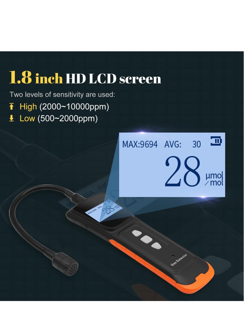 KASTWAVE Portable Gas Leak Detector with LCD Screen, 11" Gooseneck and Rechargeable, Ideal for Home, Kitchen, Garage, and Gas Stations. Detects Combustible Gases like Natural Gas, Methane, Propane, and Ethanol  - Image 4