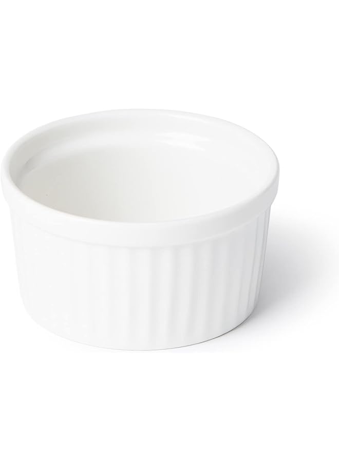 Porcelain Lined Ramekin, 9 Cm Size, Ivory
