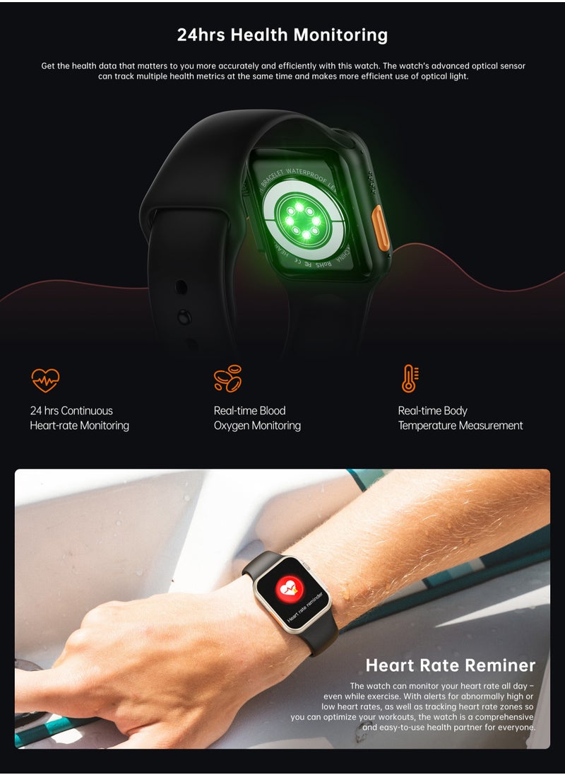 WS - Smart Watch WS009 Ultra  Series 9 With Health Fitness Tracker Sport Watch  Supports 4 addition Wrist Strap 49MM-Multicolour - Image 1