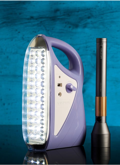 2-in-1 Combo Rechargeable Lantern and Flashlight, KNEFL5161