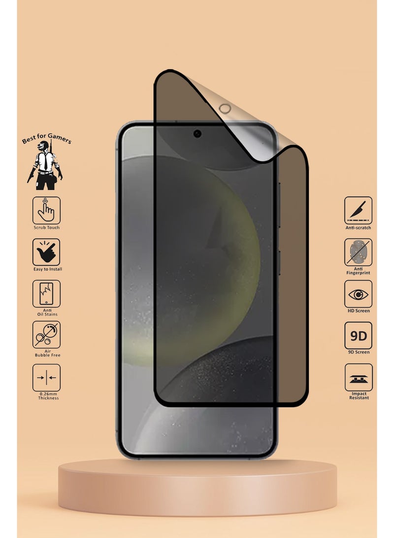 Techie حماية شاشة كاملة مضادة للانفجار بلمسة مات من السيراميك للخصوصية لجهاز سامسونج جالاكسي S24 بلس 2024 - Image 2