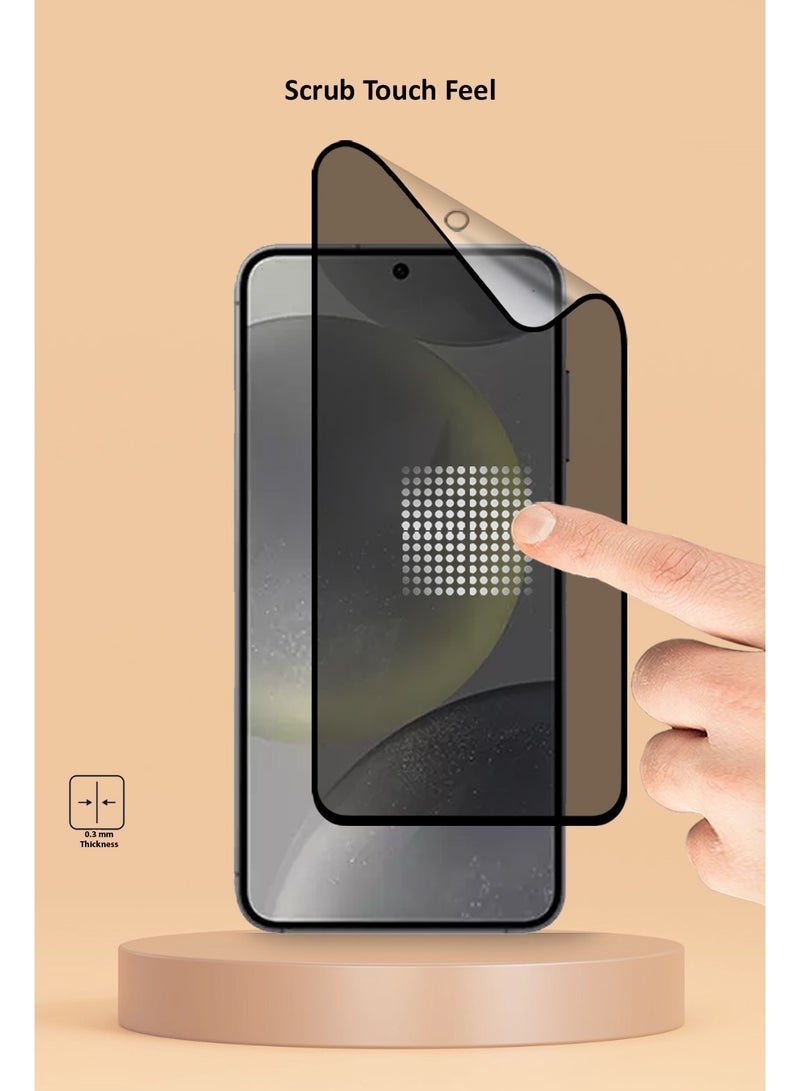 Techie حماية شاشة كاملة مضادة للانفجار بلمسة مات من السيراميك للخصوصية لجهاز سامسونج جالاكسي S24 بلس 2024 - Image 3