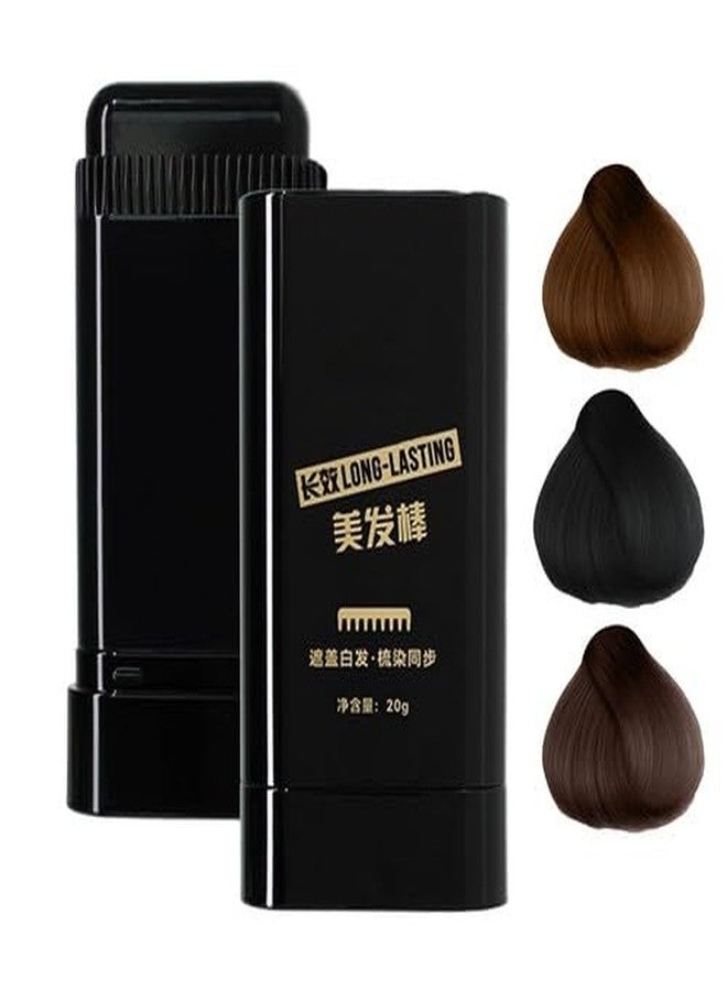 KRUPAVI 2 in 1 Hair Color Dye Stick Comb, Safe-And Waterproof and Sweat-Proof Hairs Dyes Comb, Instant and Best Hair Care, for Women & Men, Korean Hair Color Easy Application (Black) - Image 1