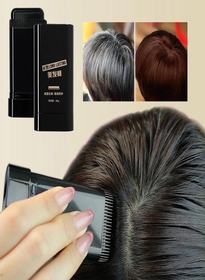 KRUPAVI 2 in 1 Hair Color Dye Stick Comb, Safe-And Waterproof and Sweat-Proof Hairs Dyes Comb, Instant and Best Hair Care, for Women & Men, Korean Hair Color Easy Application (Black) - Image 5
