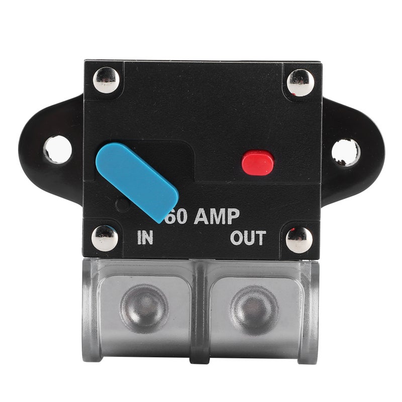 12‑24V Circuit Breaker Trolling Motor Auto Car Marine Boat Bike Stereo Audio Inline Fuse Holders Inverter60A - Image 3