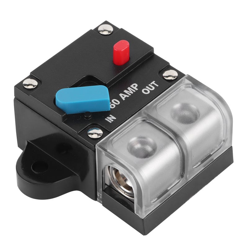 12‑24V Circuit Breaker Trolling Motor Auto Car Marine Boat Bike Stereo Audio Inline Fuse Holders Inverter60A - Image 2