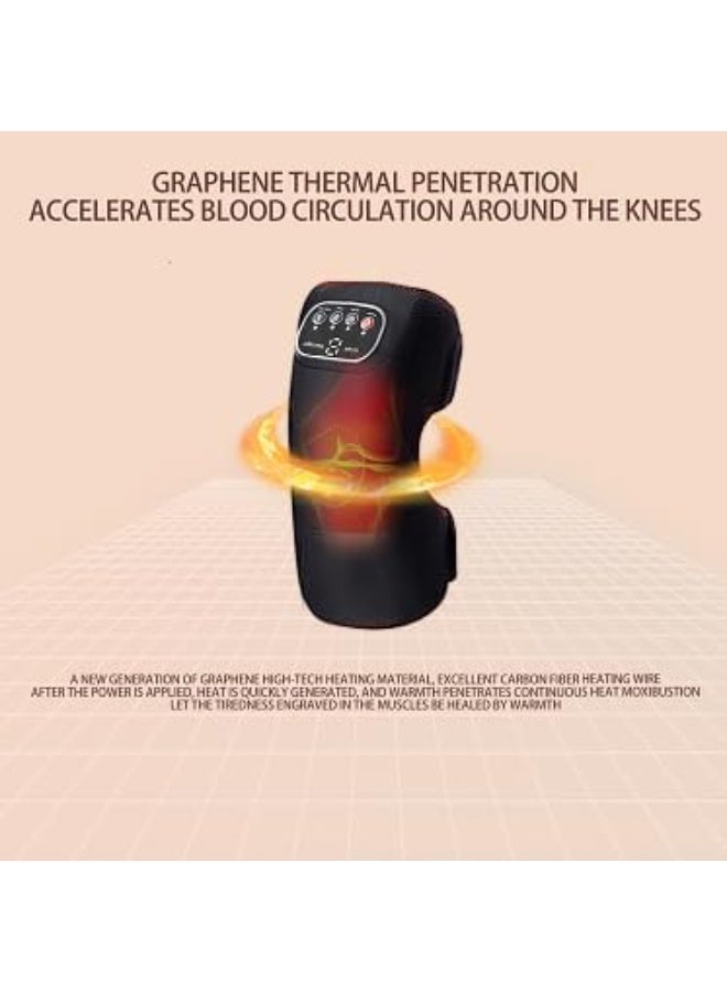 جهاز مساج للساق والركبة – علاج بالحرارة والبرودة لتخفيف الألم – 3 مستويات ضغط للاسترخاء العضلي والتعافي الرياضي - Image 2