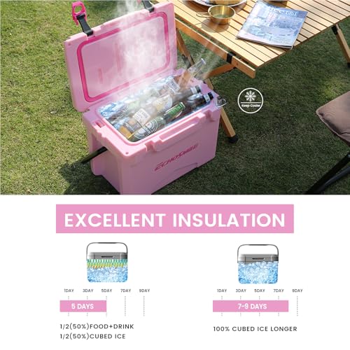 EchoSmile 12 Quart Rotomolded Cooler, Portable Hard Ice Chest, Suit for BBQ, Camping, Pincnic - Image 2