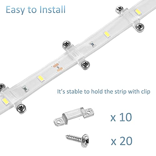 UCINNOVATE Marine LED Light Strip, 16.4ft(5M) Waterproof LED Strips, LED Boat Interior Light for Boat Deck Light, Accent Light, Courtesy Interior Lights, Fishing Night, Pontoon Boat(White, 12V) - Image 5