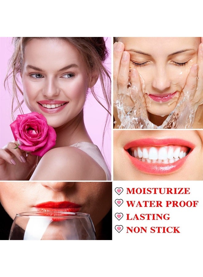 LZYLLS 2 Pack Crystal Jelly Flower Lipstick,Magic Temperature Color Change Lip Gloss Lip Stick PH Clear Magic Lipstick Long Lasting Nutritious Moisturizing Lip Balm（Set A） - Image 2