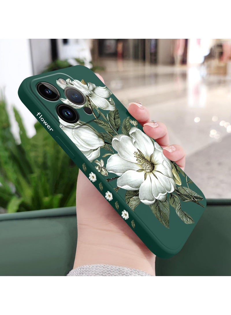 for iPhone 16 Pro Max Case Anti Scratch Microfiber Lining Phone Cover Silicone Ultra Slim Case for iPhone 16 Pro Max 6.9 inch-Cotton Green - Image 3
