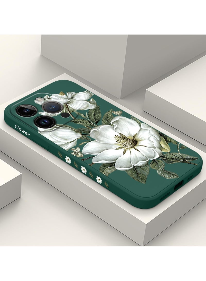 for iPhone 16 Pro Max Case Anti Scratch Microfiber Lining Phone Cover Silicone Ultra Slim Case for iPhone 16 Pro Max 6.9 inch-Cotton Green - Image 2