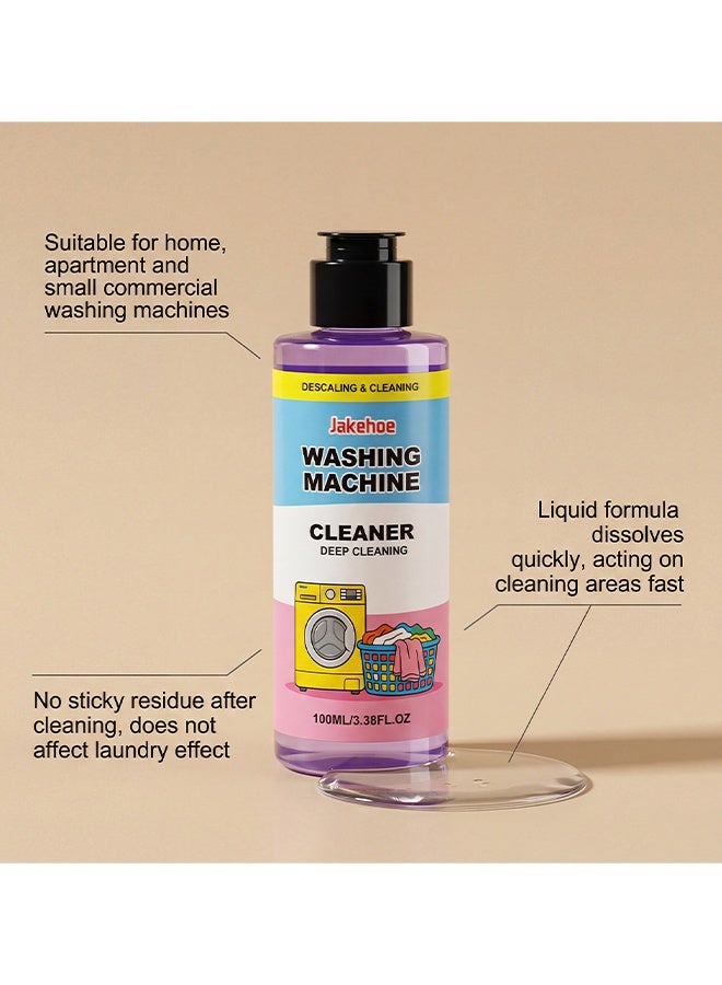 Jakehoe Washing Machine Cleaner, For Front And Top Loader Washer Machines Deep Cleaning, Washing Machine Cleaner Descaling Agent, Remove Odors Front Load Cleans Drum Tub seal Other Parts Descaler, 100ml - Image 5