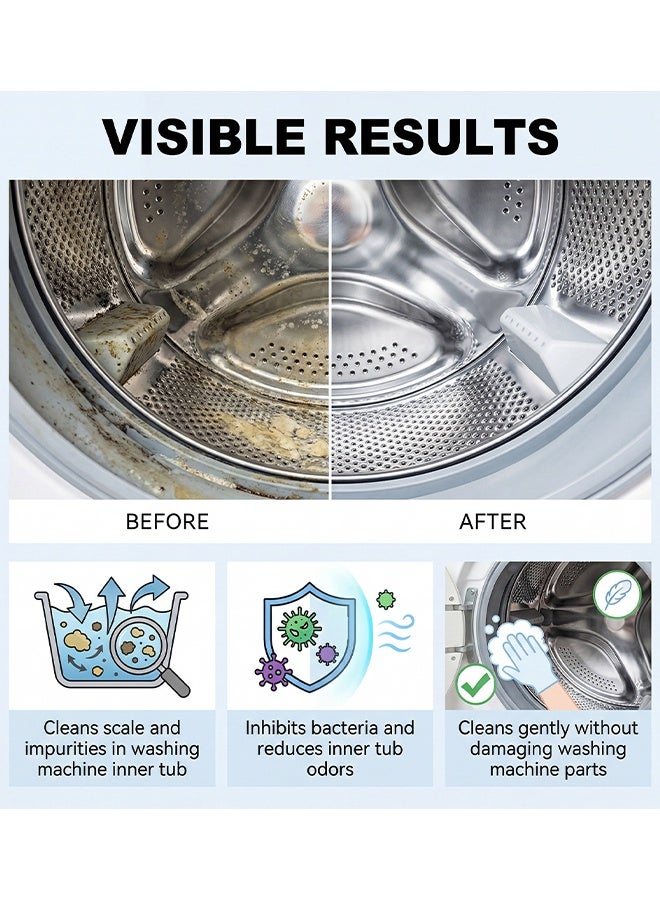 Jakehoe Washing Machine Cleaner, For Front And Top Loader Washer Machines Deep Cleaning, Washing Machine Cleaner Descaling Agent, Remove Odors Front Load Cleans Drum Tub seal Other Parts Descaler, 100ml - Image 2