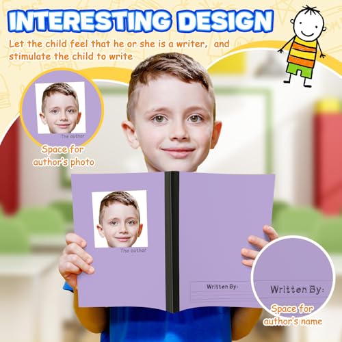 Henoyso دفتر ملاحظات أساسي هينويزو 6 قطع K-2 بالجملة 9.75" × 7.50" 60 صفحة دفتر كتابة للأطفال مسطرة عريضة دفتر روضة الأطفال لممارسة الكتابة مستلزمات العودة إلى المدرسة (ألوان زاهية) - Image 2