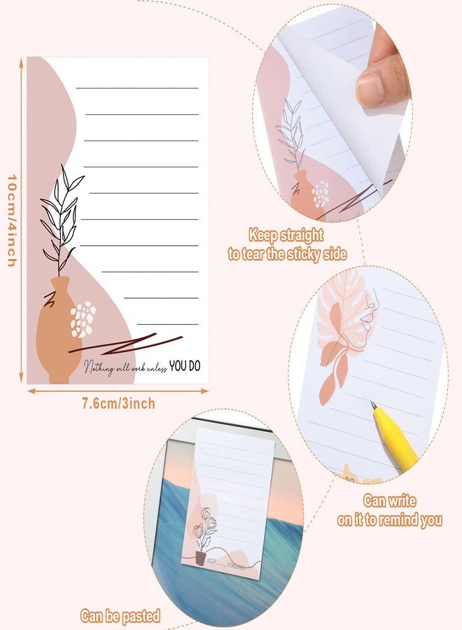Chinco 12 Pieces Appreciation Sticky Notes 3 x 4 Inch Fun Motivational Inspirational Positive Modern Cute Encouragement to Do List Notepad for Shopping List Study Planner 30 Sheets Each (Elegant Style) - Image 2